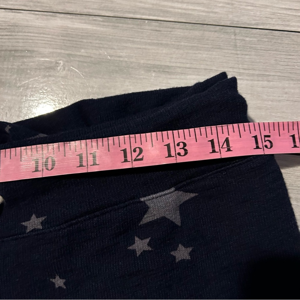 Monrow Vintage Stardust Knit Joggers Navy Silver XS - Picture 7 of 9